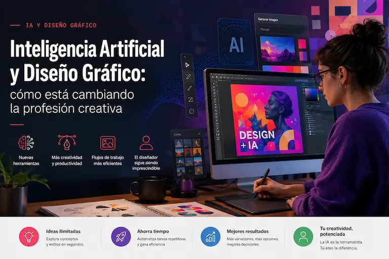 Inteligencia Artificial para Diseño Gráfico: herramientas y futuro