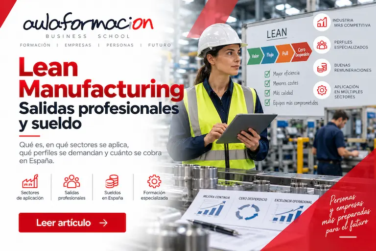Máster en Lean Manufacturing: salidas profesionales, sueldo y qué elegir